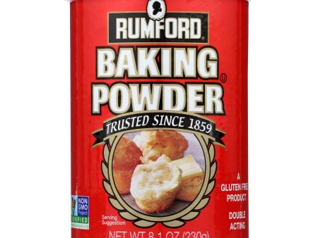 Rumford Baking Powder - Aluminum Free - Non-gmo - Case Of 12 - 8.1 Oz Sale