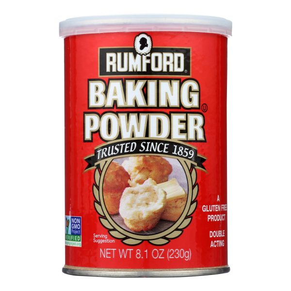 Rumford Baking Powder - Aluminum Free - Non-gmo - Case Of 12 - 8.1 Oz Sale