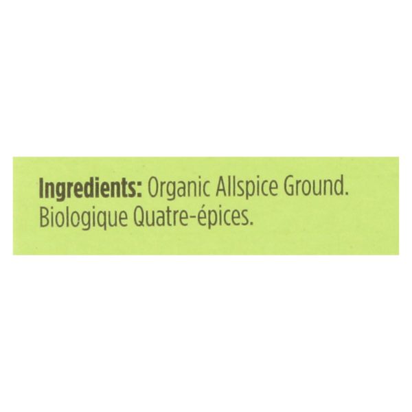 Spicely Organics - Organic Allspice - Ground - Case Of 6 - 0.45 Oz. Sale