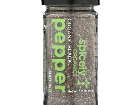 Spicely Organics - Organic Peppercorn - Black Ground - Case Of 3 - 1.7 Oz. For Discount