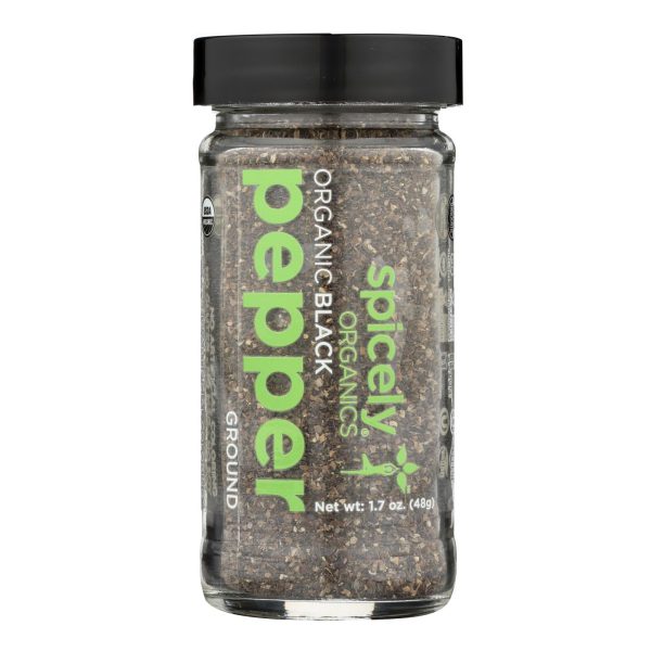 Spicely Organics - Organic Peppercorn - Black Ground - Case Of 3 - 1.7 Oz. For Discount