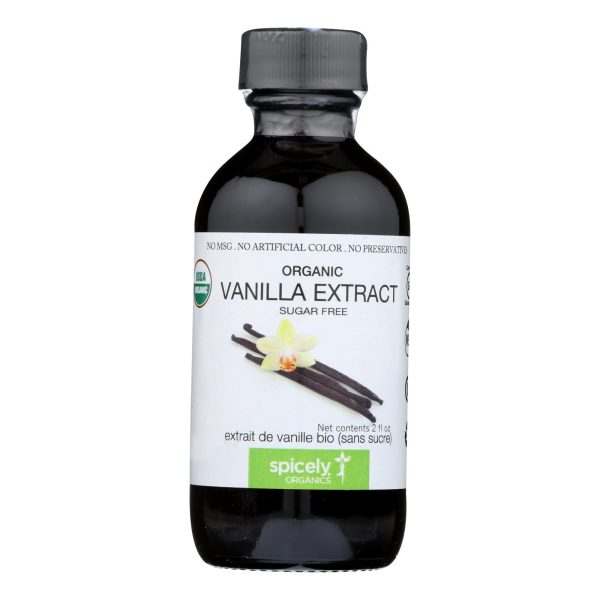 Spicely Organics - Organic Extract - Vanilla - Case Of 6 - 2 Fl Oz. Fashion