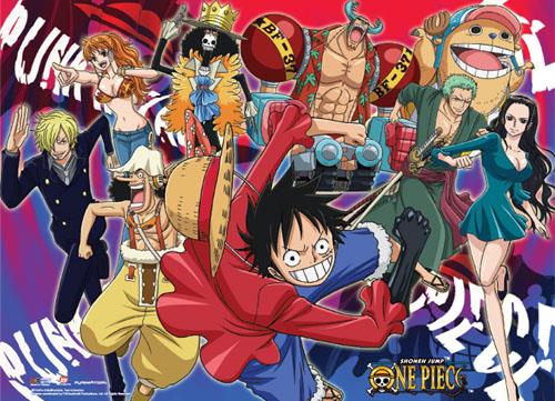 One Piece: Psychedelic Crew Wall Scroll Sale