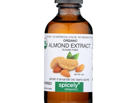 Spicely Organics - Organic Extract - Almond - Case  Of 6 - 2 Fl Oz. For Cheap