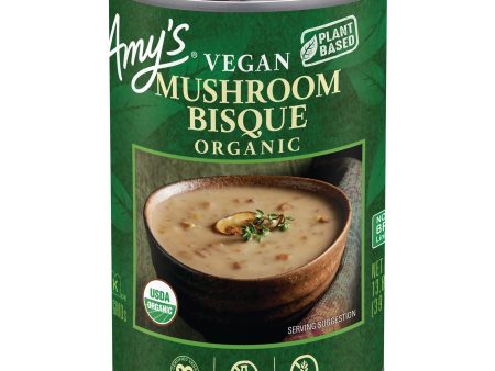 Amy s - Bisque Mushroom - Case Of 12-13.8 Oz Online now