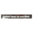 Spicely Organics - Organic Anise Star - Whole - Case Of 3 - 0.5 Oz. For Sale