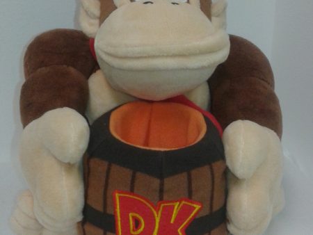 Super Mario Bros.: Donkey Kong with Barrel 9  Plush Hot on Sale