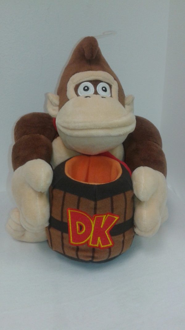 Super Mario Bros.: Donkey Kong with Barrel 9  Plush Hot on Sale