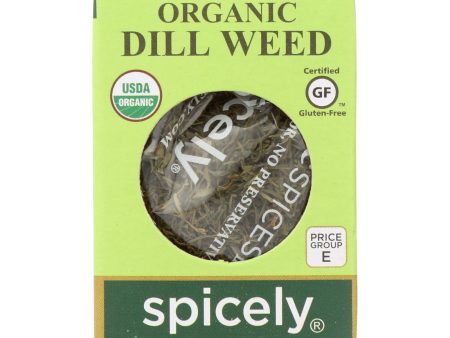 Spicely Organics - Organic Dill Weed - Case Of 6 - 0.1 Oz. Online Hot Sale