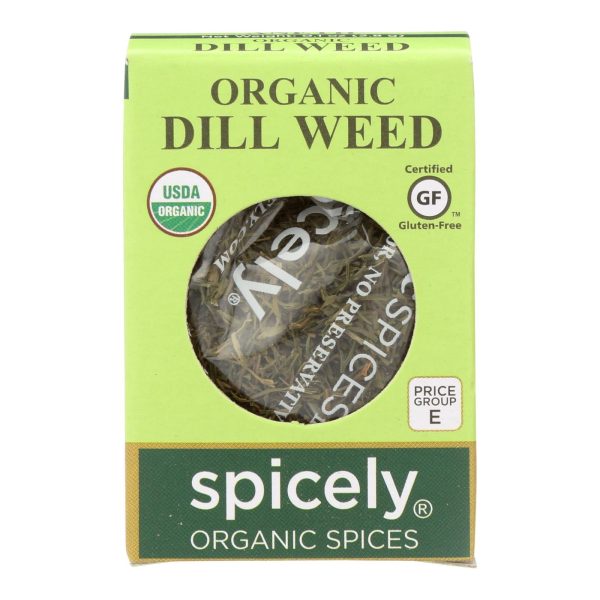 Spicely Organics - Organic Dill Weed - Case Of 6 - 0.1 Oz. Online Hot Sale