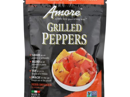 Amore Grilled Peppers - Case Of 10 - 4.4 Oz Online Sale