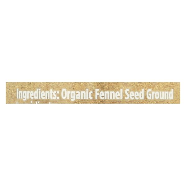 Spicely Organics - Organic Fennel - Ground - Case Of 3 - 1.3 Oz. For Cheap