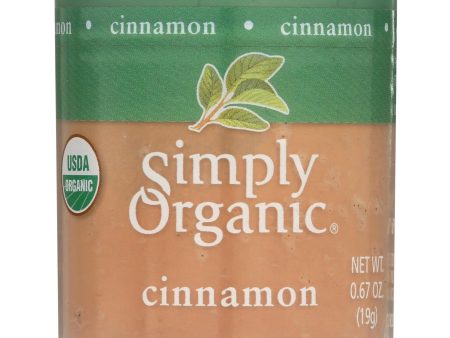 Simply Organic Cinnamon - Organic - Ground - A Grade - .67 Oz - Case Of 6 Hot on Sale