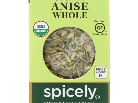 Spicely Organics - Organic Anise Whole - Case Of 6 - 0.3 Oz. Online Sale