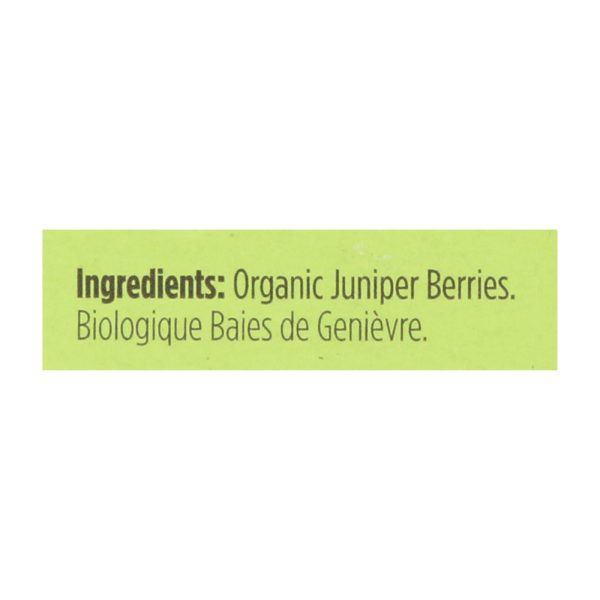 Spicely Organics - Organic Juniper Berries - Case Of 6 - 0.2 Oz. Cheap