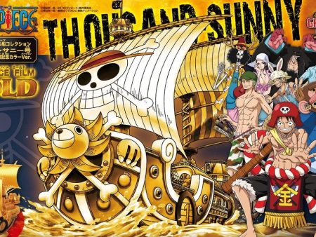 One Piece: Thousand Sunny  Gold` Anniversary Color Ver. Grand Ship Collection Model For Discount