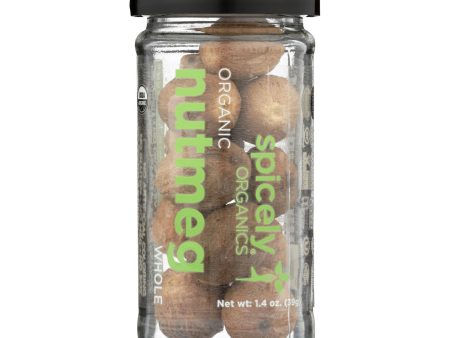 Spicely Organics - Organic Nutmeg - Whole - Case Of 3 - 1.4 Oz. Online Hot Sale