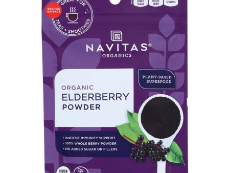 Navitas Organics - Elderberry Powder - Case Of 6-3 Oz Hot on Sale