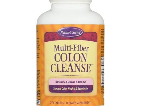 Nature s Secret Multi-fiber Cleanse - 275 Tablets Hot on Sale