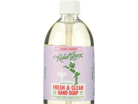 Rebel Green Hand Soap - Lavender - Case Of 4 - 16.9 Fl Oz Supply