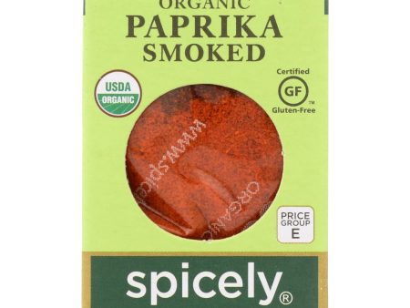 Spicely Organics - Organic Paprika - Smoked - Case Of 6 - 0.45 Oz. Fashion