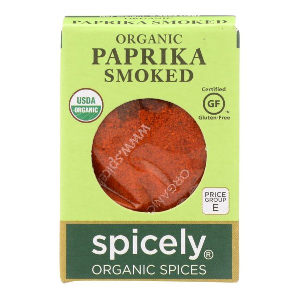 Spicely Organics - Organic Paprika - Smoked - Case Of 6 - 0.45 Oz. Fashion