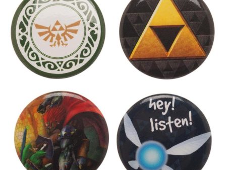 Legend of Zelda:  4-Piece Button Set Sale