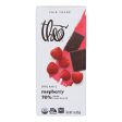 Theo Chocolate Organic Chocolate Bar - Classic - Dark Chocolate - 70 Percent Cacao - Raspberry - 3 Oz Bars - Case Of 12 Online