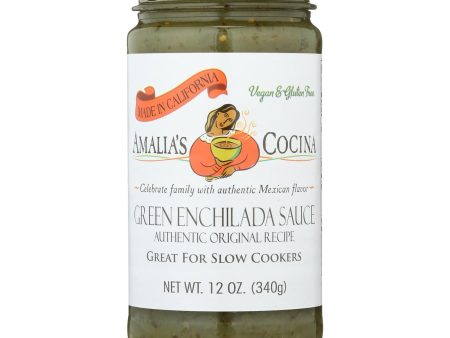 Amalias Cocina - Sauce Green Enchilada - Case Of 12-12 Oz Online Hot Sale