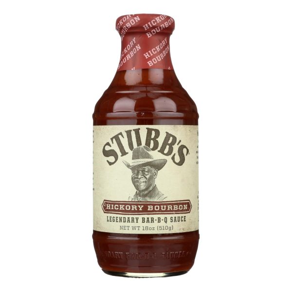 Stubb s Bbq Sauce - Hickory Bourbon - Case Of 6 - 18 Fl Oz. Online Sale