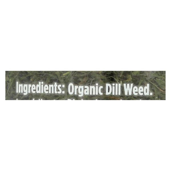 Spicely Organics - Organic Dill Weed - Case Of 3 - 0.6 Oz. Online