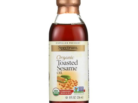 Spectrum Naturals Organic Unrefined Toasted Sesame Oil - Case Of 6 - 8 Fl Oz. Online