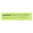 Spicely Organics - Organic Cloves - Ground - Case Of 6 - 0.4 Oz. For Discount