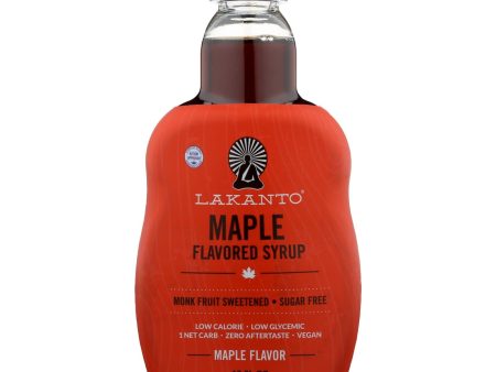 Lakanto Monk Fruit Sweetened Maple Flavored Syrup  - Case Of 8 - 13 Fz For Sale