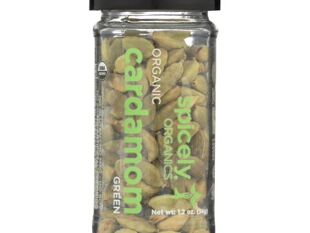 Spicely Organics - Organic Cardamom - Pods Green - Case Of 3 - 1.2 Oz. Online