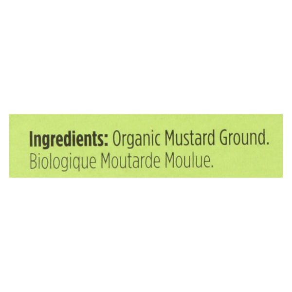 Spicely Organics - Organic Mustard - Ground - Case Of 6 - 0.4 Oz. Online