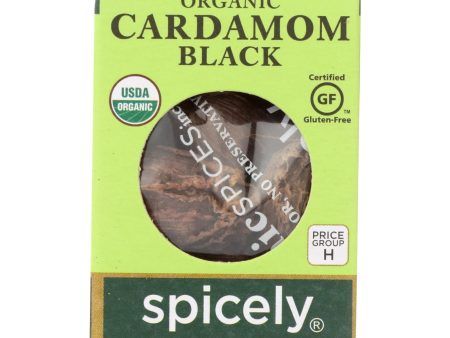 Spicely Organics - Organic Cardamom Pods - Black - Case Of 6 - 0.2 Oz. For Cheap