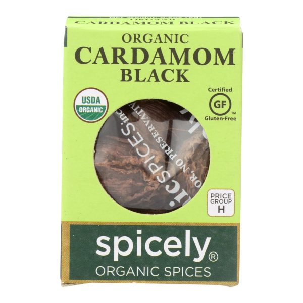 Spicely Organics - Organic Cardamom Pods - Black - Case Of 6 - 0.2 Oz. For Cheap