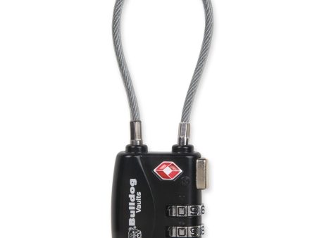 Bulldog Tsa Lock W steel Cable For Cheap