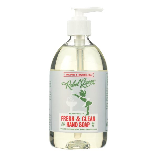 Rebel Green Hand Soap - Unscented - Case Of 4 - 16.9 Fl Oz Supply