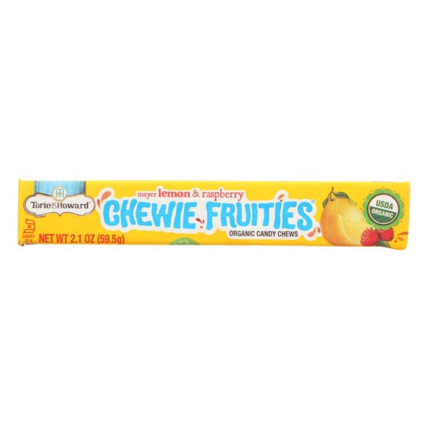 Torie And Howard - Chewy Fruities Organic Candy Chews - Lemon And Raspberry - Case Of 18 - 2.1 Oz. For Cheap