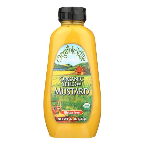 Organic Ville Organic Yellow - Mustard - Case Of 12 - 12 Oz. Discount