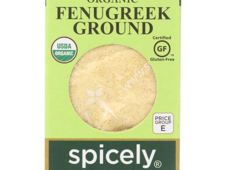 Spicely Organics - Organic Fenugreek - Ground - Case Of 6 - 0.45 Oz. Cheap