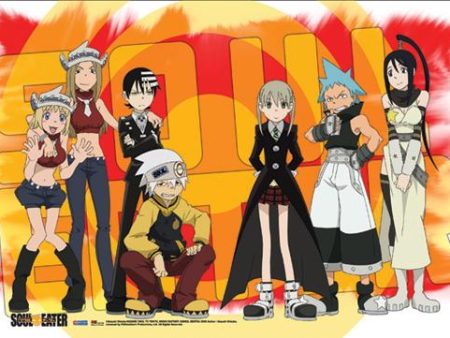 Soul Eater: Group Orange Wall Scroll Supply