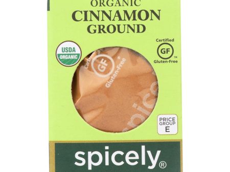 Spicely Organics - Organic Cinnamon - Ground - Case Of 6 - 0.45 Oz. Supply