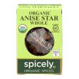 Spicely Organics - Organic Star Anise - Whole - Case Of 6 - 0.1 Oz. For Sale