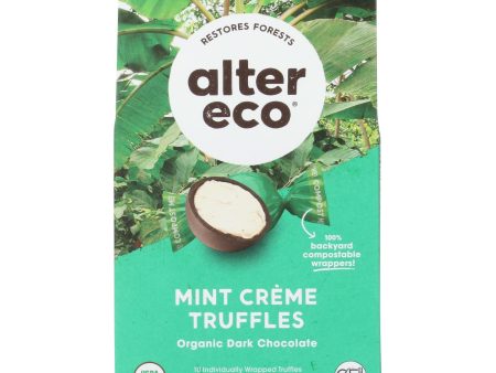 Alter Eco Americas Dark Chocolate Truffles - Mint Creme - Case Of 8 - 4.2 Oz. Hot on Sale