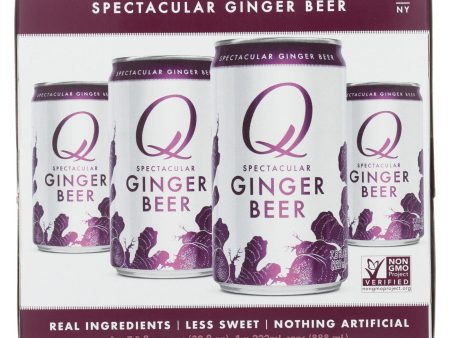 Q Drinks Soda - Ginger Beer - Can - Case Of 6 - 4 7.5fl Oz For Sale