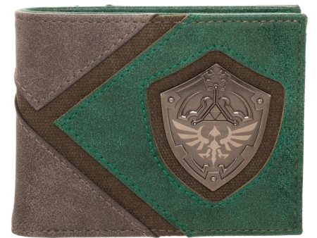 Legend of Zelda: Silver Metal Badge Bi-Fold Wallet Discount