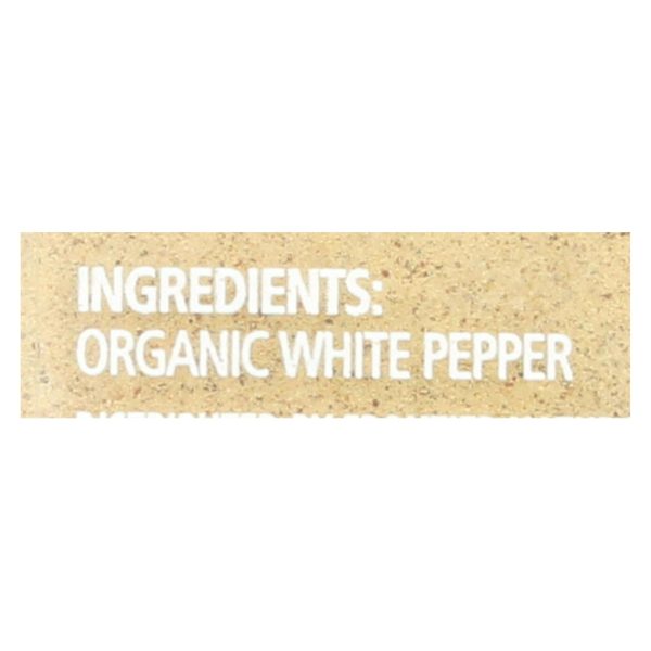 Simply Organic White Pepper - Case Of 6 - 2.86 Oz. Supply